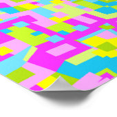 Farbiges Kaleidoskop 08 Poster (Ecke)