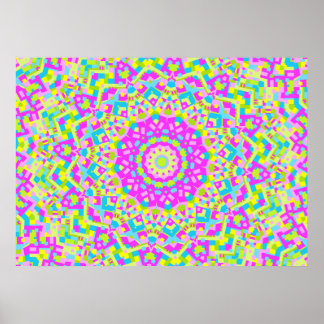 Farbiges Kaleidoskop 08 Poster