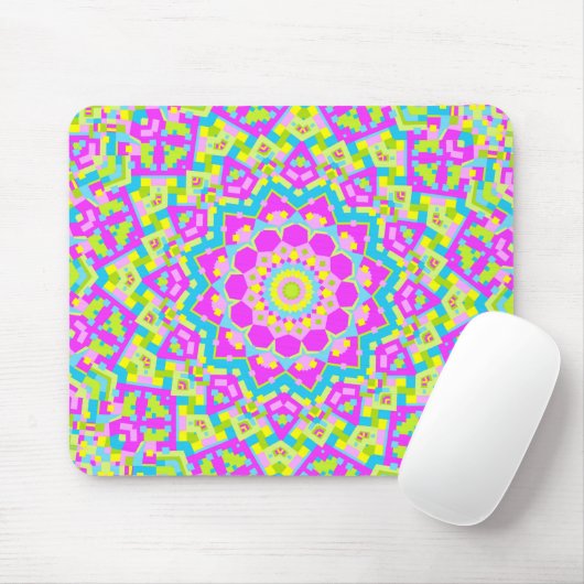 Farbiges Kaleidoskop 09 Mousepad (Mit Mouse)
