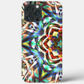 Farbiges Kaleidoskop mit Textur, die Leinwand auss Case-Mate iPhone Hülle (Rückseite)