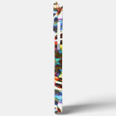 Farbiges Kaleidoskop mit Textur, die Leinwand auss Case-Mate iPhone Hülle (Rückseite / Links)