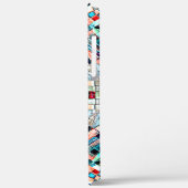 Farbiges Kaleidoskop von Fliesen mit grober Textur Case-Mate iPhone Hülle (Rückseite / Links)