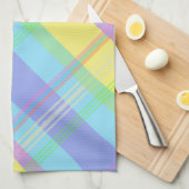 Farbiges Kariertes Handtuch (Viertel Falte)