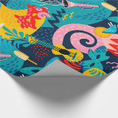 Farbiges Karnevalsmuster Geschenkpapier (Ecke)