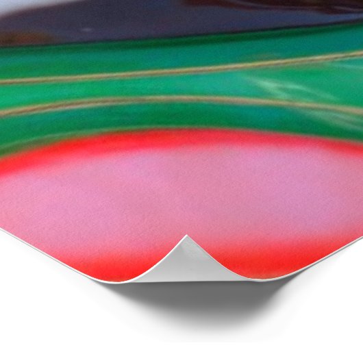 Farbiges Karussell Poster (Ecke)