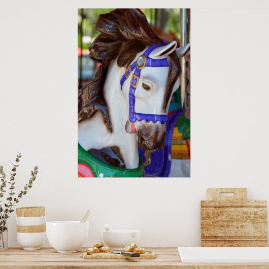 Farbiges Karussell Poster (Küche)