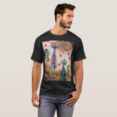 farbiges Kätzchen T-Shirt (Vorne ganz)