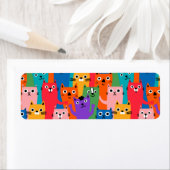 Farbiges Katzen Muster (Insitu)