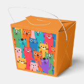 Farbiges Katzen Muster Geschenkschachtel (Rückseite)