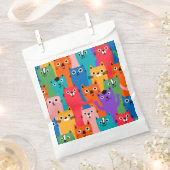 Farbiges Katzen Muster Geschenktütchen (Ausgeschnitten)