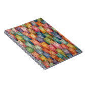 Farbiges Katzen-Notebook - Whimsical Feline Design Notizblock (Rechte Seite)