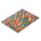 Farbiges Katzen-Notebook - Whimsical Feline Design Notizblock (Linke Seite)