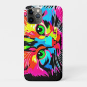 Farbiges Katzendesign Case-Mate iPhone Hülle (Rückseite)