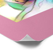 Farbiges Katzenposter Poster (Ecke)