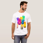 Farbiges Kerzenlicht T-Shirt (Vorne ganz)