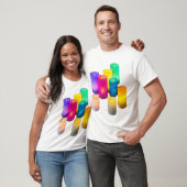 Farbiges Kerzenlicht T-Shirt (Unisex)