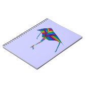 Farbiges Kite-Notebook Notizblock (Linke Seite)