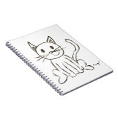 Farbiges Kitty-Notebook Notizblock (Rechte Seite)