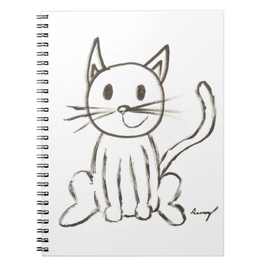 Farbiges Kitty-Notebook Notizblock (Vorderseite)