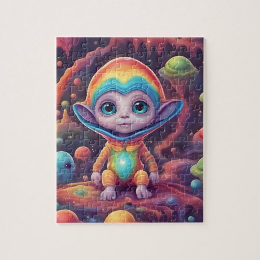 Farbiges kleines Niedliches ET Puzzle (Vertikal)