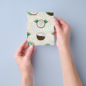 Farbiges Kokosmuster Flyer (Gruppe)