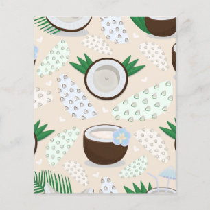 Farbiges Kokosmuster Flyer