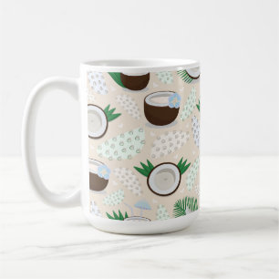 Farbiges Kokosmuster Kaffeetasse