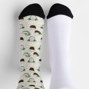 Farbiges Kokosmuster Socken