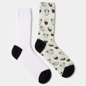 Farbiges Kokosmuster Socken (Rechts)