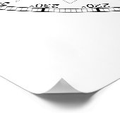 Farbiges Kompassnavigationsinstrument Poster (Ecke)