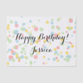 Farbiges Konfetti-Papiertaschentuch für Geschenkve Seidenpapier (Vorderseite)