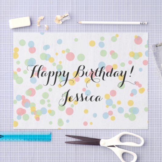 Farbiges Konfetti-Papiertaschentuch für Geschenkve Seidenpapier (Handwerk)