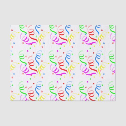 Farbiges Konfetti-Tissue Seidenpapier (Vorderseite)