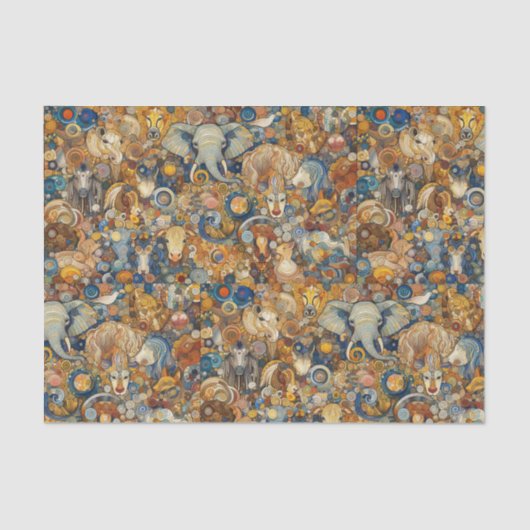 "Farbiges Königreich" Seidenpapier (Vorderseite)