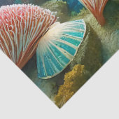 Farbiges Korallenriff, Design 1 Seidenpapier (Detail)