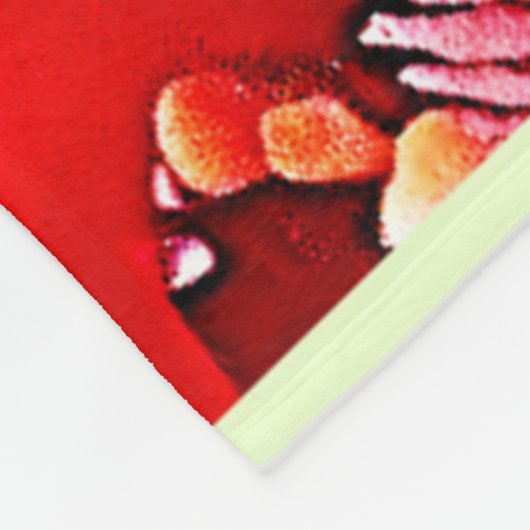 Farbiges Korallenriff-Design Fleecedecke (Ecke)