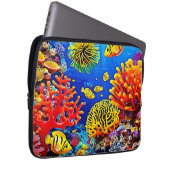 Farbiges Korallenriff-Design Laptopschutzhülle (Vorne Rechts)