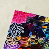 Farbiges Korallenriff-Design Strandtuch (Beispiel)