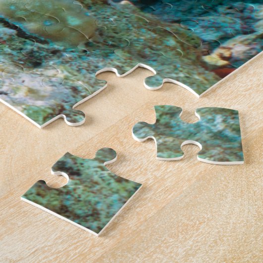 Farbiges Korallenriff mit tropischen Fischen Puzzle (Seite)