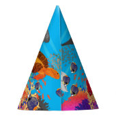 Farbiges Korallenriff von Ningaloo Partyhütchen (Rückseite)