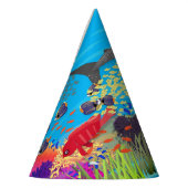 Farbiges Korallenriff von Ningaloo Partyhütchen (Links)