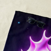 Farbiges kosmisches Seepferd Strandtuch (Beispiel)