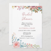 Farbiges kreatives Brautparty Einladung (Vorne/Hinten)