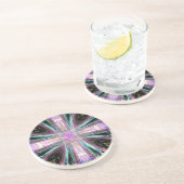 Farbiges Kreuz Christi-Untersetzer Sandstein Untersetzer (Seite)