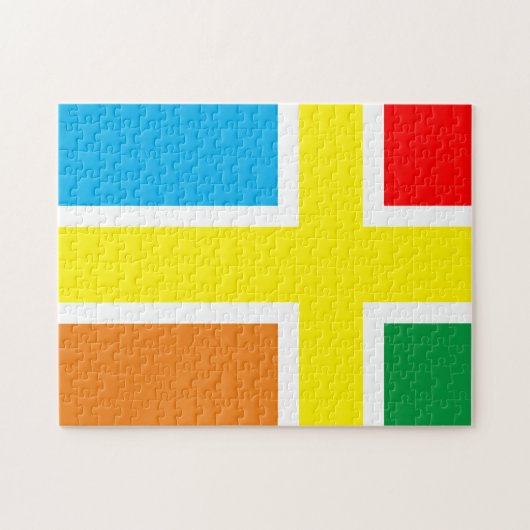 Farbiges Kreuz frustrierend Puzzle (Horizontal)