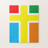 Farbiges Kreuz frustrierend Puzzle (Vertikal)