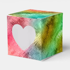 Farbiges Kristallglas-Muster Geschenkschachtel