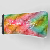 Farbiges Kristallglas-Muster Golf Headcover (Vorderseite)