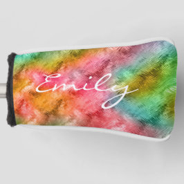 Farbiges Kristallglas-Muster Golf Headcover