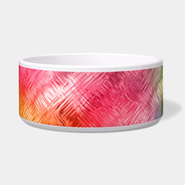 Farbiges Kristallglas-Muster Napf (Vorderseite)